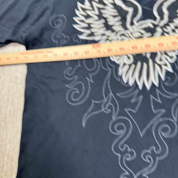 Avirex Shirt Mens XXL Eagle Shirt Black Crewneck Short Sleeve Tee - Picture 3 of 6